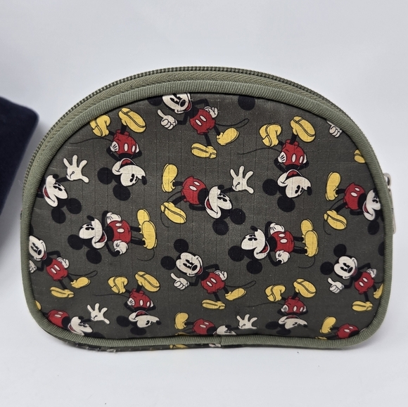 DISNEY PARKS WDW NAVY BLUE CANVAS TOTE BAG MICKEY MOUSE & PARIS BAG LOT 3 TRAVEL - Picture 6 of 16